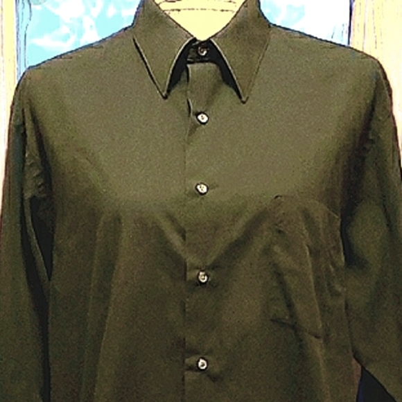 {Van Heusen}♟Dress Shirt Black, Neck 16.5 - 32/33 - Picture 4 of 4